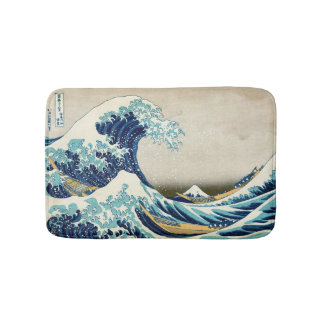 Katsushika Hokusai - Die große Welle vor Kanagawa Badematte