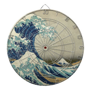 Katsushika Hokusai: Die große Welle vor Kanagawa Dartscheibe