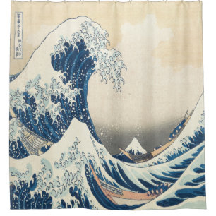 Katsushika Hokusai, Die große Welle vor Kanagawa Duschvorhang