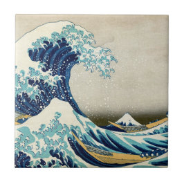 Katsushika Hokusai - Die große Welle vor Kanagawa Fliese