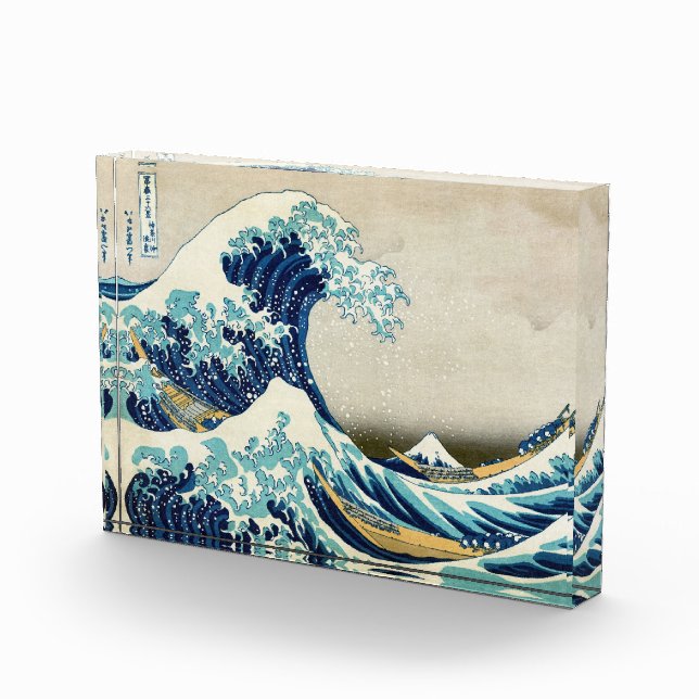 Katsushika Hokusai - Die große Welle vor Kanagawa Fotoblock (Rechts)