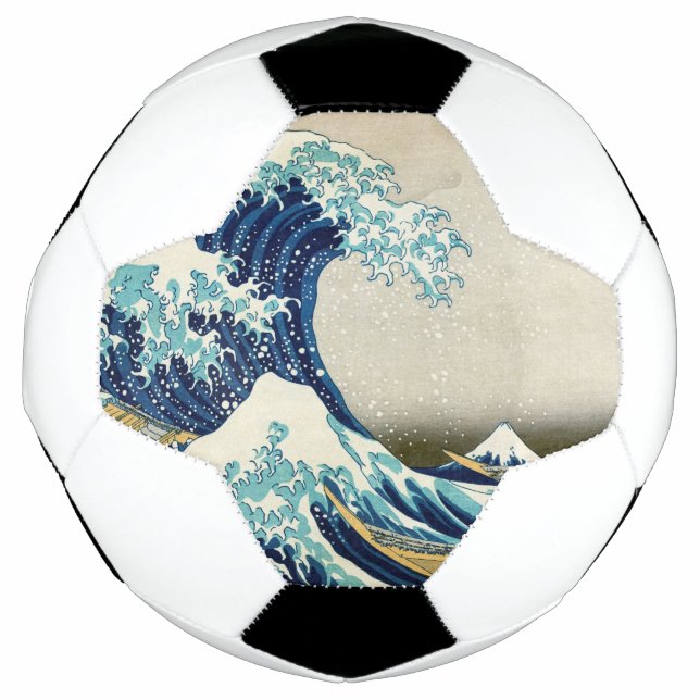 Katsushika Hokusai - Die große Welle vor Kanagawa Fußball (Vorderseite)