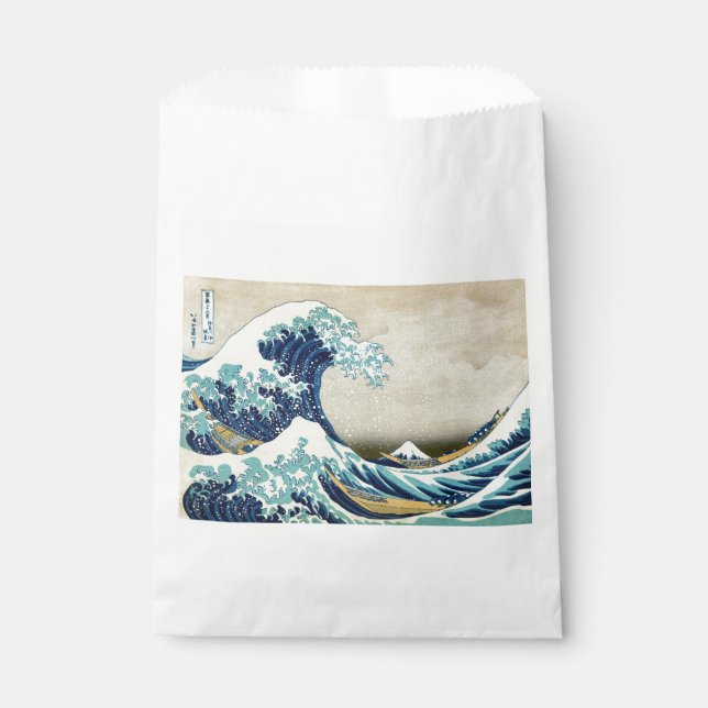 Katsushika Hokusai - Die große Welle vor Kanagawa Geschenktütchen (Vorderseite)