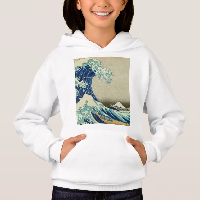 Katsushika Hokusai - Die große Welle vor Kanagawa Hoodie (Vorderseite)