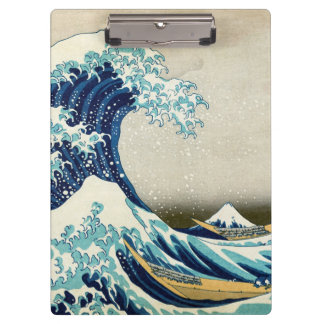 Katsushika Hokusai - Die große Welle vor Kanagawa Klemmbrett