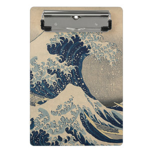 Katsushika Hokusai. Die große Welle vor Kanagawa Mini Klemmbrett