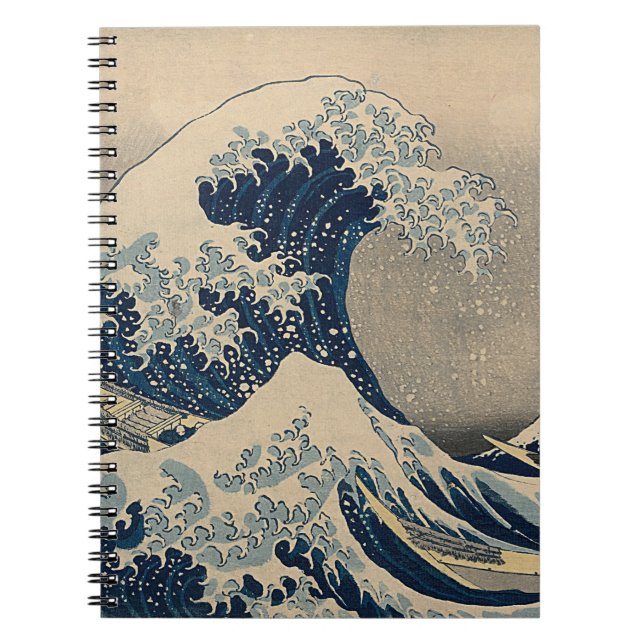 Katsushika Hokusai. Die große Welle vor Kanagawa Notizblock (Vorderseite)
