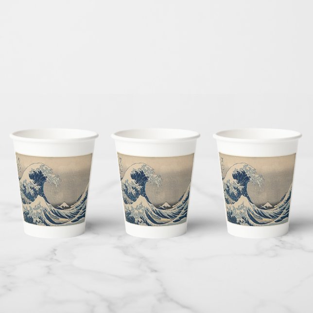 Katsushika Hokusai. Die große Welle vor Kanagawa Pappbecher (Multi)