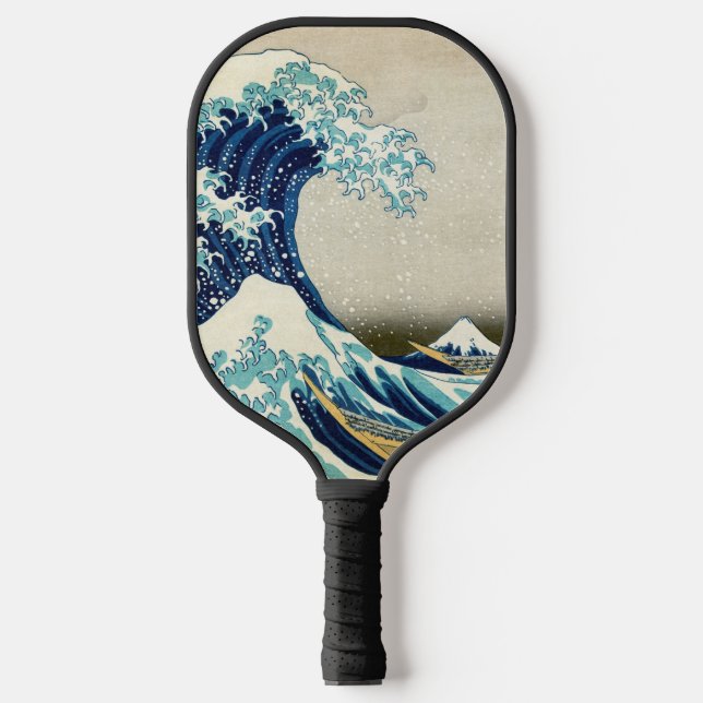 Katsushika Hokusai - Die große Welle vor Kanagawa Pickleball Schläger (Vorderseite)