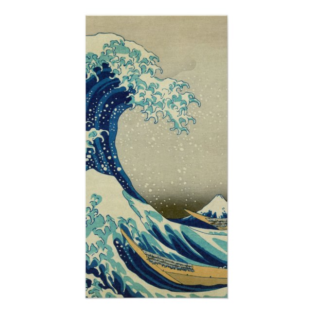 Katsushika Hokusai - Die große Welle vor Kanagawa Poster (Vorderseite)