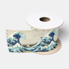 Katsushika Hokusai - Die große Welle vor Kanagawa Satinband