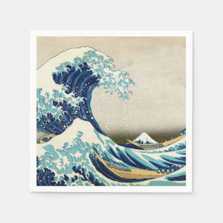 Katsushika Hokusai - Die große Welle vor Kanagawa Serviette