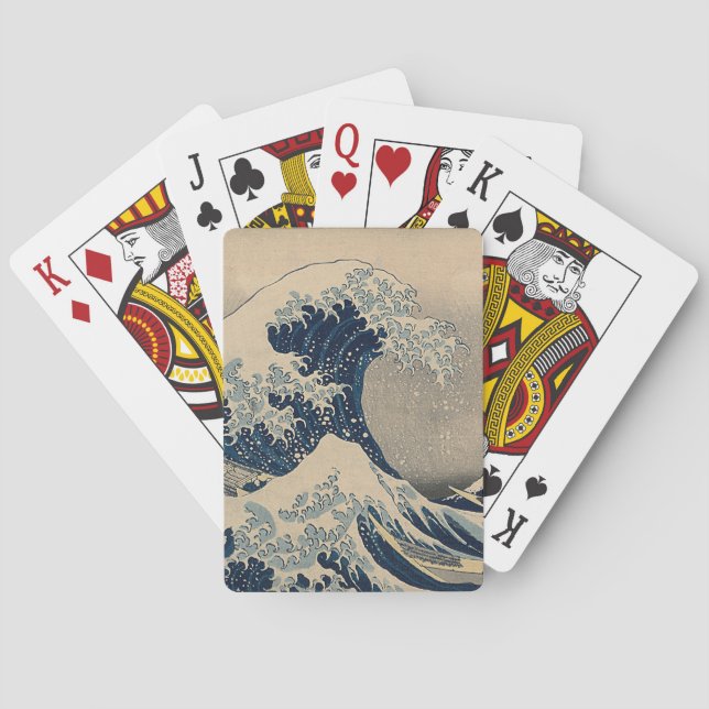 Katsushika Hokusai. Die große Welle vor Kanagawa   Spielkarten (Rückseite)