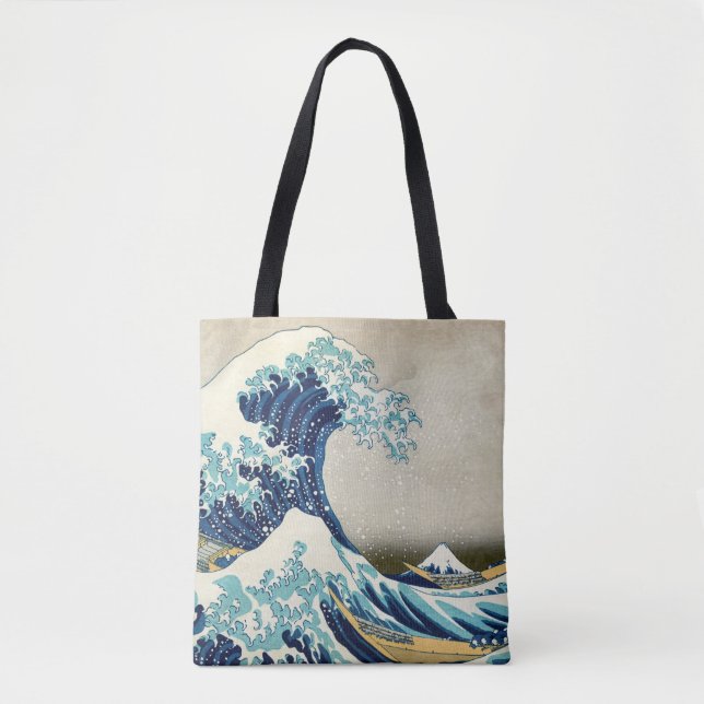 Katsushika Hokusai - Die große Welle vor Kanagawa Tasche (Vorderseite)