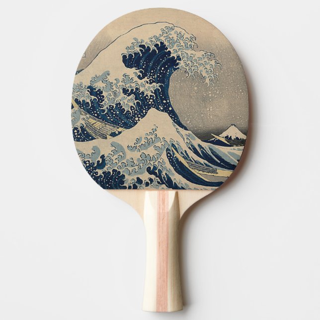 Katsushika Hokusai. Die große Welle vor Kanagawa   Tischtennis Schläger (Vorderseite)