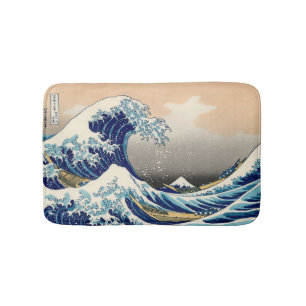 KATSUSHIKA HOKUSAI - Die große Welle weg von Badematte