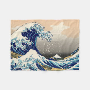 KATSUSHIKA HOKUSAI - Die große Welle weg von Fleecedecke