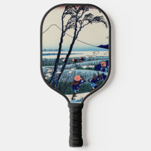 Katsushika Hokusai - Ejiri in der Provinz Suruga Pickleball Schläger