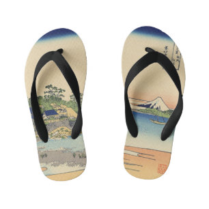 Katsushika Hokusai Enoshima in der Provinz Sagami Kinderbadesandalen