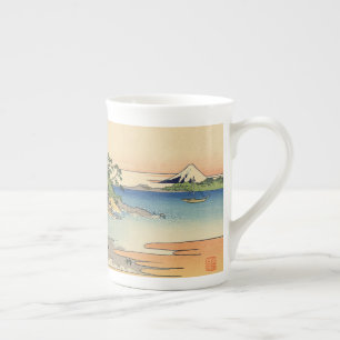 Katsushika Hokusai Enoshima in der Provinz Sagami Prozellantasse