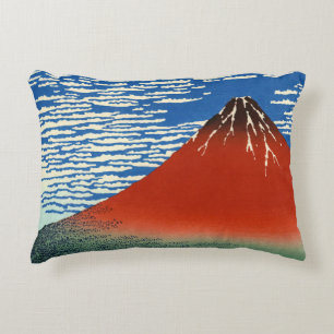Katsushika Hokusai - feiner Wind, klarer Morgen Dekokissen
