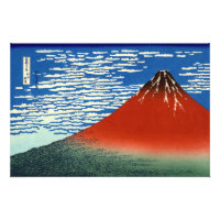Katsushika Hokusai - feiner Wind, klarer Morgen