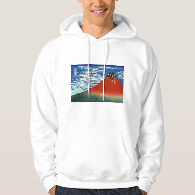 Katsushika Hokusai - feiner Wind, klarer Morgen Hoodie (Vorderseite)
