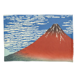 Katsushika Hokusai - feiner Wind, klarer Morgen Kissenbezug