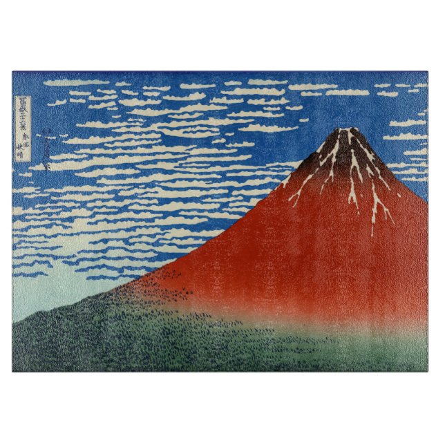 Katsushika Hokusai - feiner Wind, klarer Morgen Schneidebrett (Vorderseite)