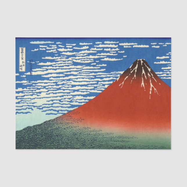 Katsushika Hokusai - feiner Wind, klarer Morgen Seidenpapier (Vorderseite)