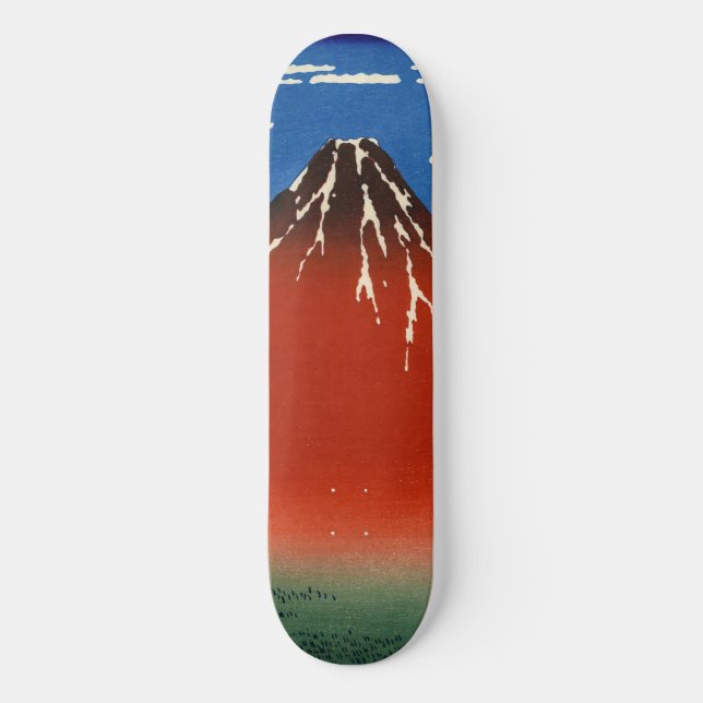 Katsushika Hokusai - feiner Wind, klarer Morgen Skateboard (Vorderseite)