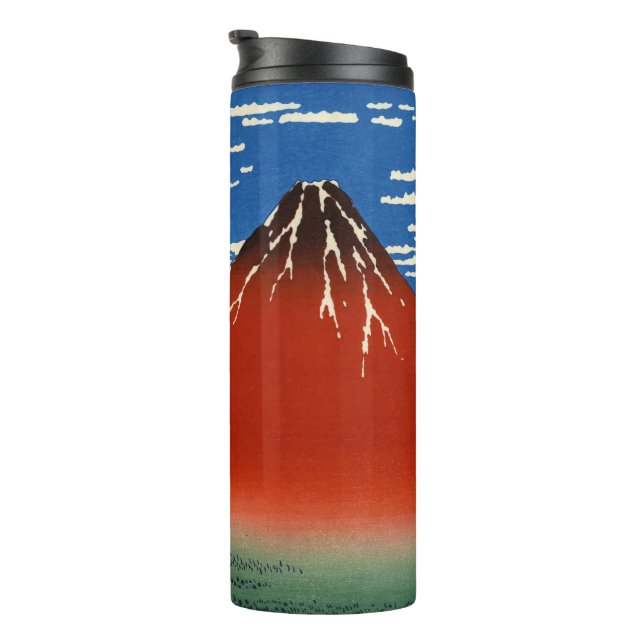 Katsushika Hokusai - feiner Wind, klarer Morgen Thermosbecher (Nach rechts gedreht)