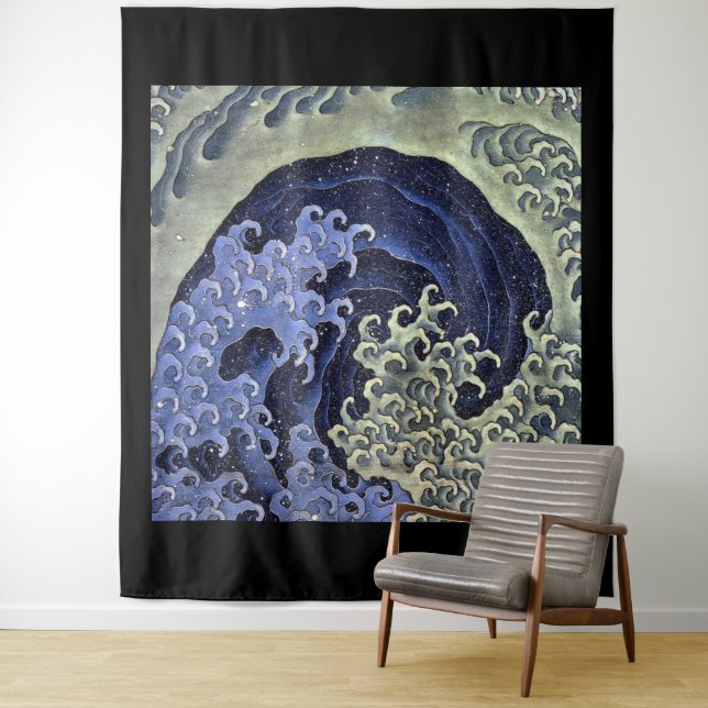 Katsushika Hokusai, Femenine Wave Wandteppich (Beispiel)