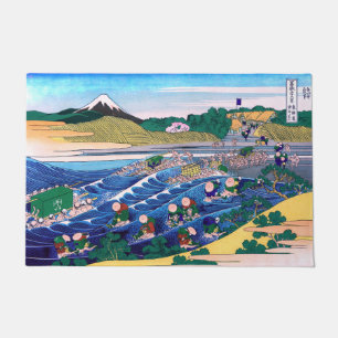 Katsushika Hokusai - Fuji aus Kanaya auf Tokaido Fußmatte