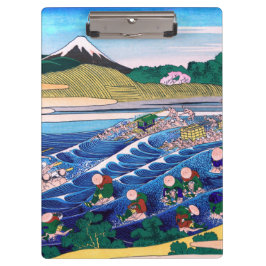 Katsushika Hokusai - Fuji aus Kanaya auf Tokaido Klemmbrett