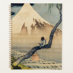 Katsushika Hokusai - Garçon regardant le Mont Fuji