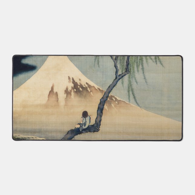 Katsushika Hokusai - Garçon regardant le Mont Fuji (Recto)