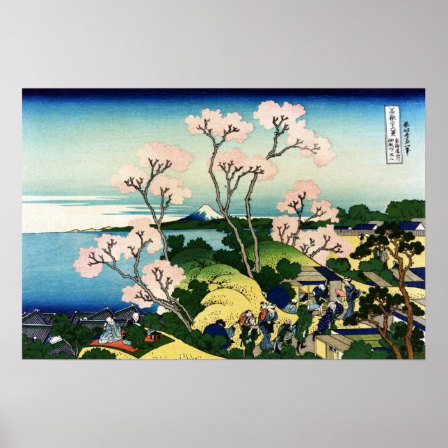 Katsushika Hokusai Goten-yama Hill, Shinagawa, t l Poster (Vorne)