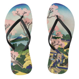Katsushika Hokusai - Gotenyama, Tokaido, Shinagawa Flip Flops