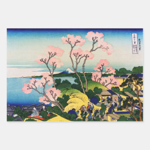 Katsushika Hokusai - Gotenyama, Tokaido, Shinagawa Geschenkpapier Set