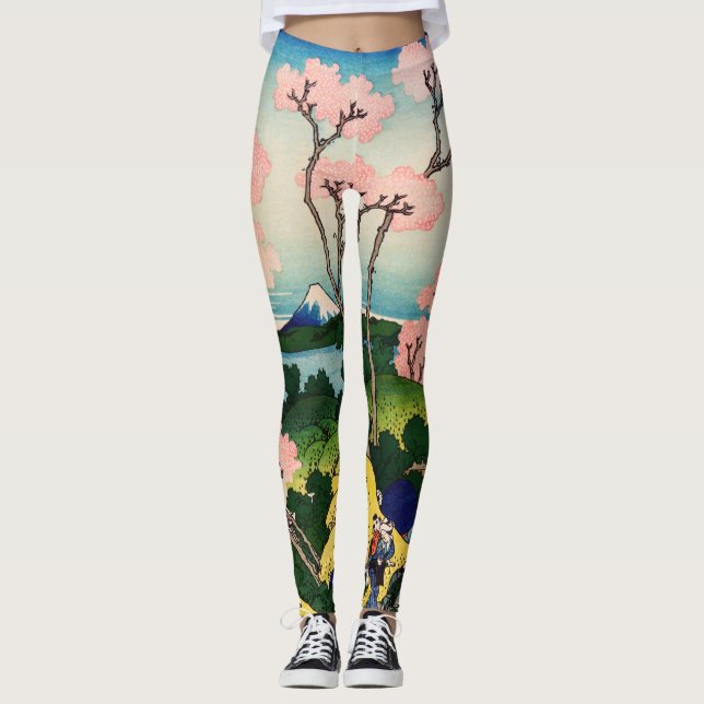 Katsushika Hokusai - Gotenyama, Tokaido, Shinagawa Leggings (Vorderseite)