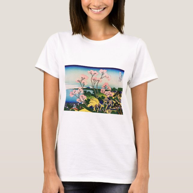 Katsushika Hokusai - Gotenyama, Tokaido, Shinagawa T-Shirt (Vorderseite)