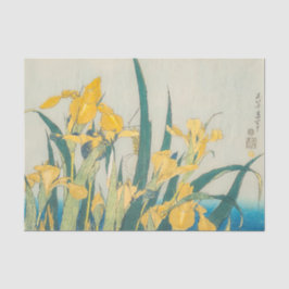 Katsushika Hokusai - Grasshopper und Iris Seidenpapier