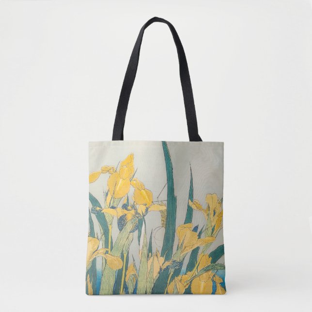 Katsushika Hokusai - Grasshopper und Iris Tasche (Vorderseite)