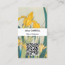 Katsushika Hokusai - Grasshopper und Iris Visitenkarte