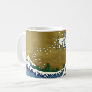 Katsushika Hokusai - Große Farbige Welle Kaffeetasse