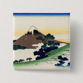 Katsushika Hokusai - Inume pass, Provinz Kai Button