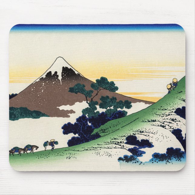 Katsushika Hokusai - Inume pass, Provinz Kai Mousepad (Vorne)