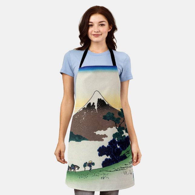 Katsushika Hokusai - Inume pass, Provinz Kai Schürze (Getragen)