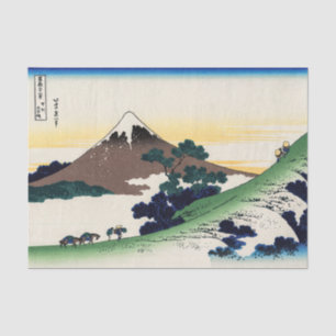 Katsushika Hokusai - Inume pass, Provinz Kai Seidenpapier